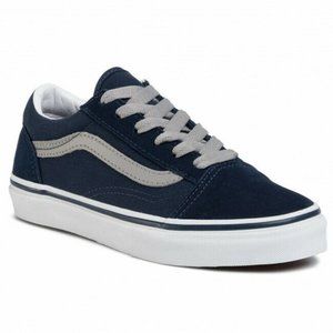 VANS OLD SKOOL PRESCHOOL / LITTLE KIDS SNEAKERS (DRESS BLUES / DRIZZLE)